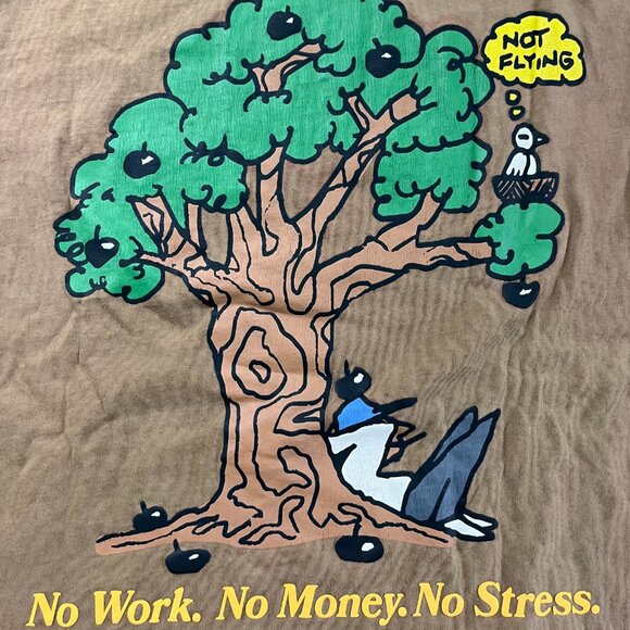🧘‍♂️ MARKET “Just Do Nothing” Graphic Tee - Brown (L) - Picture 4 of 4